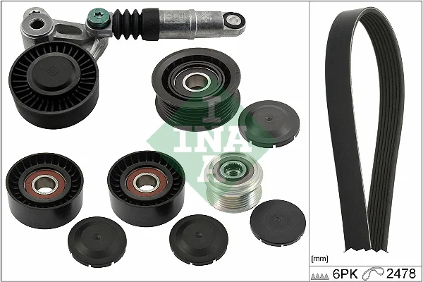 Sada žebrovaných klínových řemenů Schaeffler INA 529052020