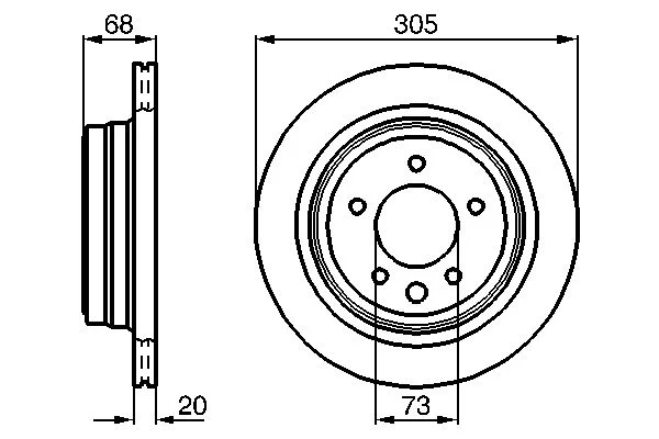 BO 0986478660 Brzdový kotouč BOSCH
