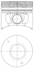 Píst KOLBENSCHMIDT 40773610