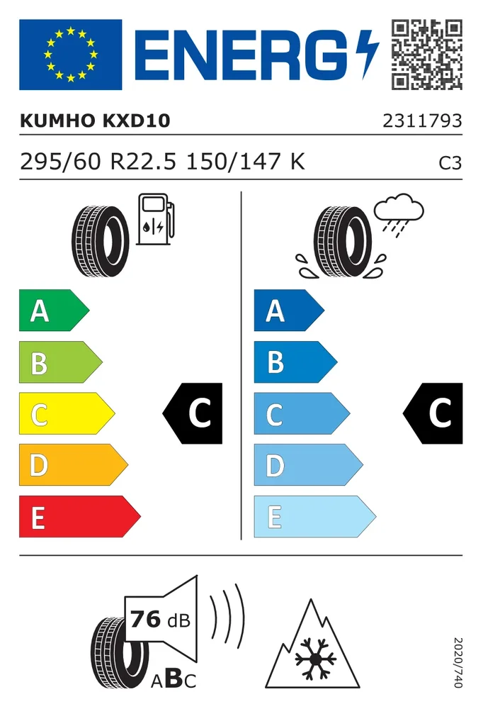 295/60R22.5 CKU KXD10 KUMHO 295/60R22.5CKUKXD10
