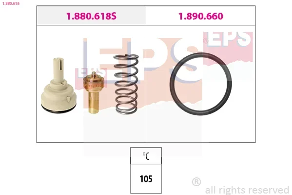 Termostat, chladivo EPS 1.880.618 – OE 03C121110E