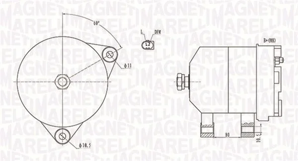 generátor MAGNETI MARELLI 063731913010 – OE 504057813