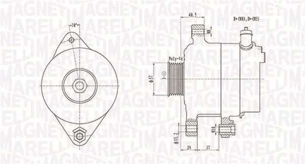 generátor MAGNETI MARELLI 063731949010
