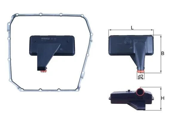Hydraulický filtr, automatická převodovka KNECHT HX185D
