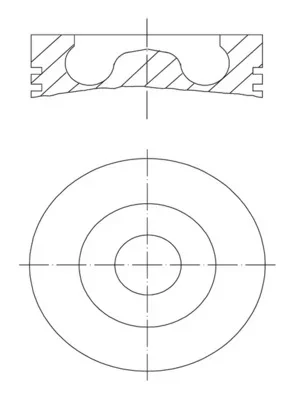 Píst MAHLE 0160700