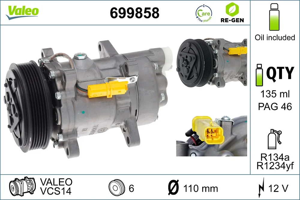 Compressor Reman VALEO 699858