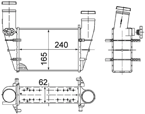 Chladič turba MAHLE CI130000S Chladič turba MAHLE CI130000S