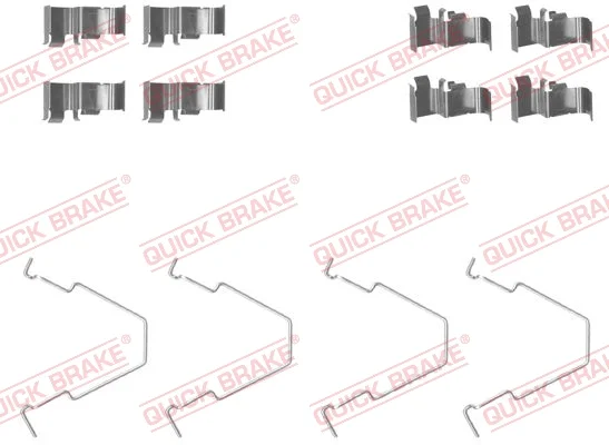 Sada prislusenstvi, oblozeni kotoucove brzdy QUICK BRAKE 109-1652