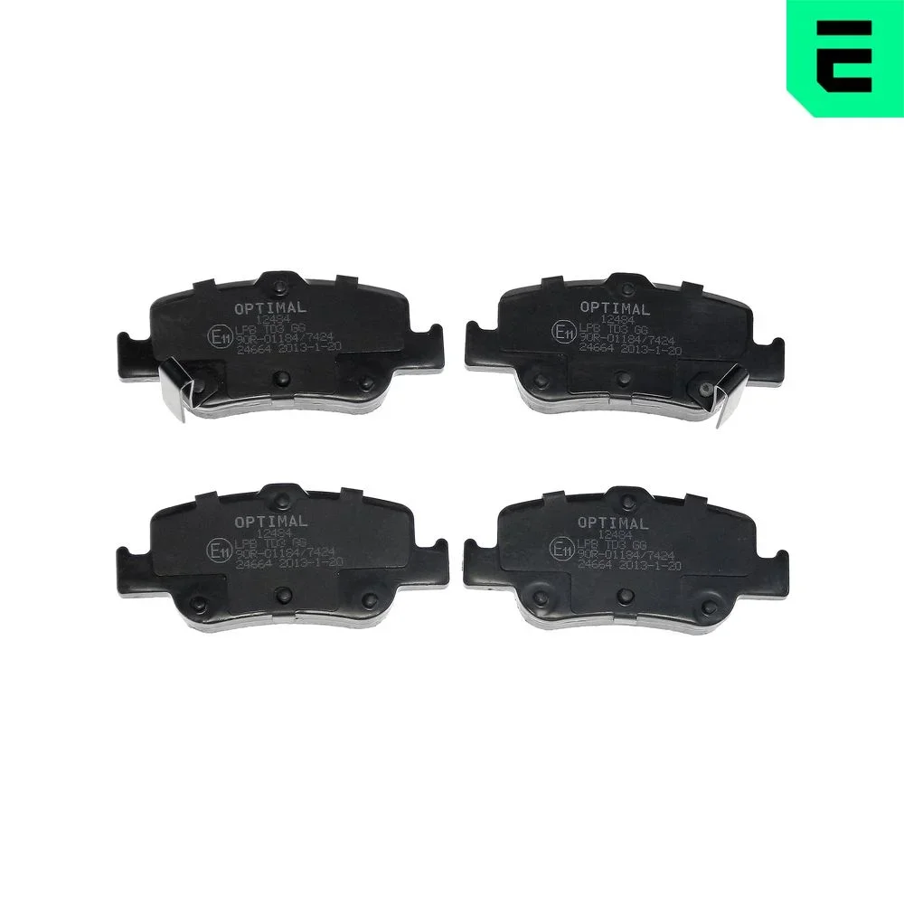 Sada brzdových destiček, kotoučová brzda OPTIMAL BP-12484