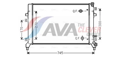 Chladič, chlazení motoru AVA Clever Choice VN2295 – OE 1K0121251BN Chladič, chlazení motoru AVA Clever Choice VN2295 – OE 1K0121251BN