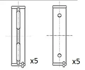 Hlavní ložiska klikového hřídele FAI AutoParts BM1050-020