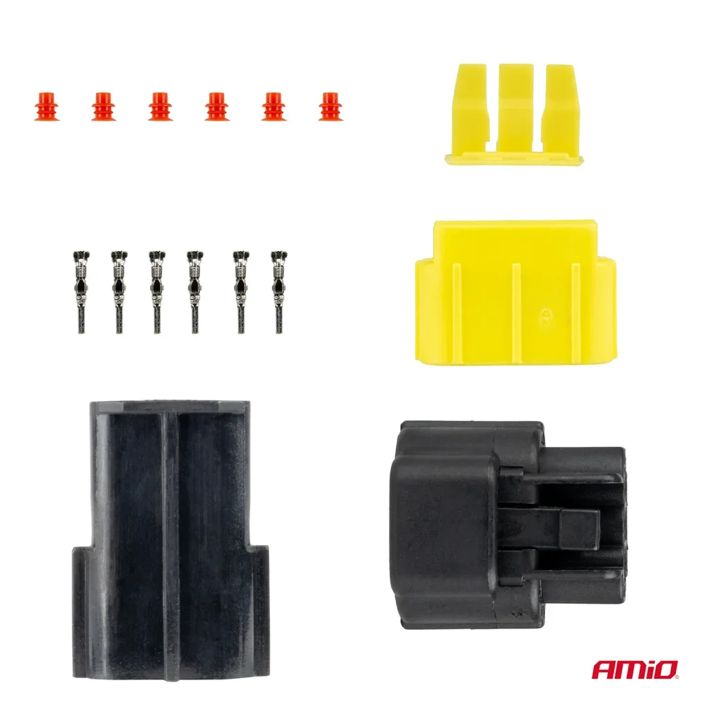 Sada elektrických konektorů vodotěsných 3 PIN 2,2 mm AMiO-04347 - Obrázek 3
