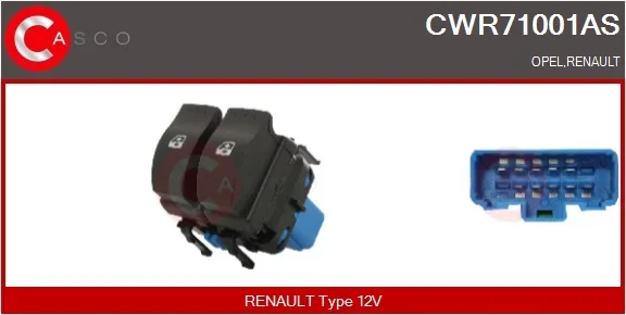 Spínač, zvedací zařízení oken CASCO CWR71001AS Spínač, zvedací zařízení oken CASCO CWR71001AS