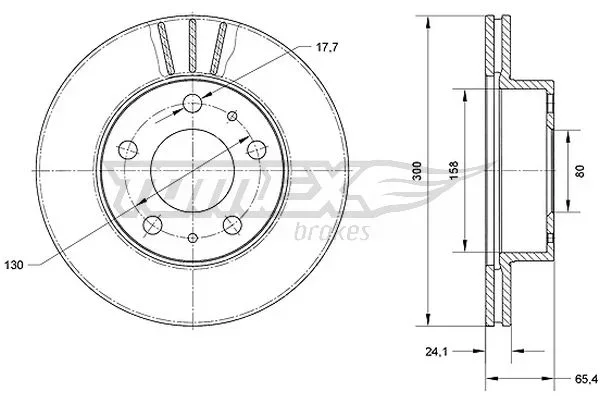Brzdový kotouč Tomex Brakes TX70-60