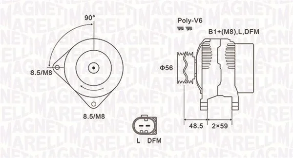 generátor MAGNETI MARELLI 063731644010