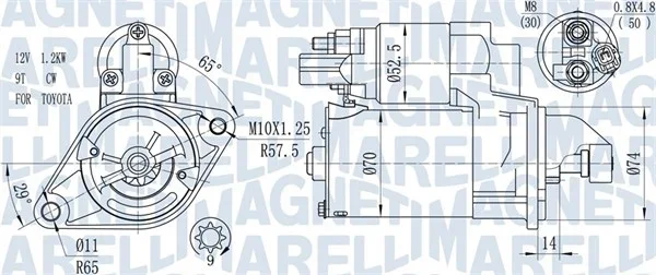 Startér MAGNETI MARELLI 063721450010