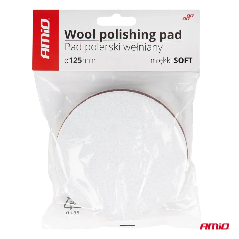 Leštící kotouč vlněný 125mm AMiO-03704 - Obrázek 3