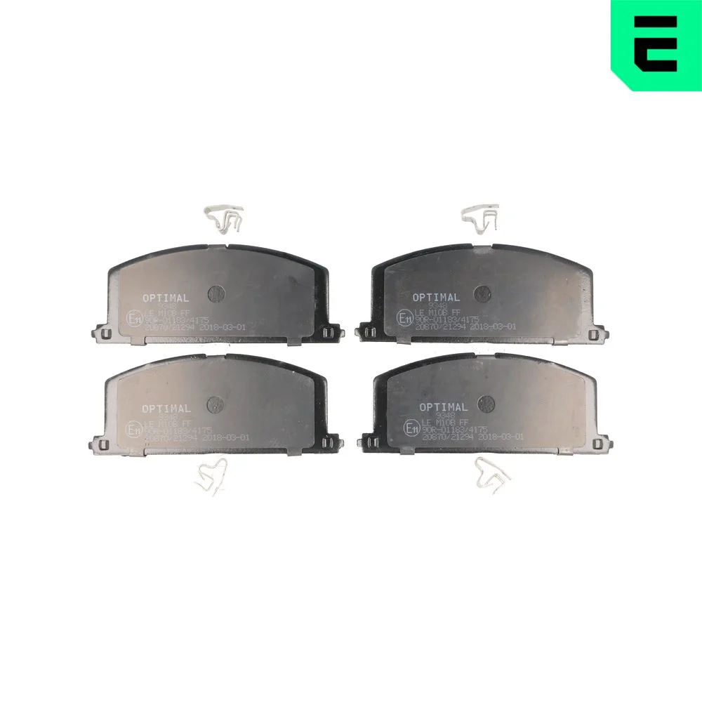 Sada brzdových destiček, kotoučová brzda OPTIMAL BP-09348