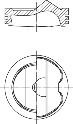 Píst MAHLE 0280402