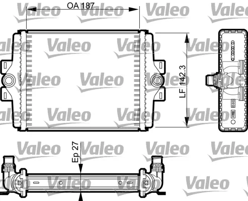 Chladič, chlazení motoru VALEO 735467
