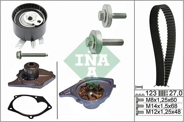 Vodni pumpa + sada ozubeneho remene Schaeffler INA 530019730
