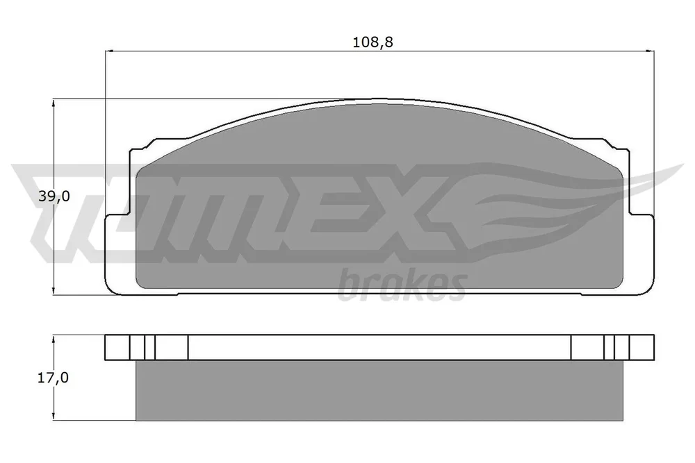 Sada brzdových destiček, kotoučová brzda Tomex Brakes TX10-23