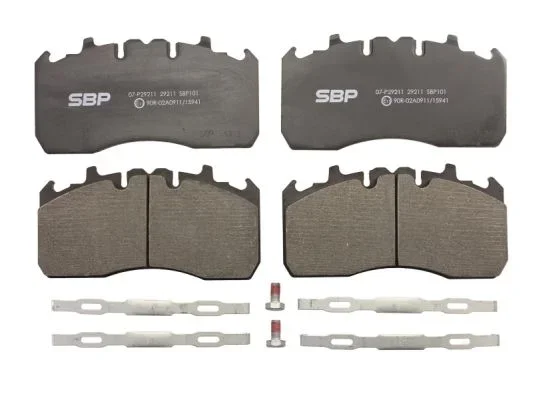 Sada brzdových destiček, kotoučová brzda SBP 07-P29211